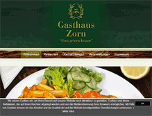 Tablet Screenshot of gasthaus-zorn.de